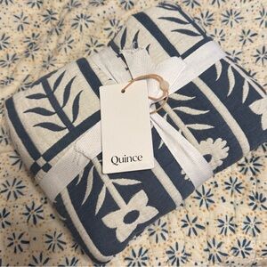 Quince Glacier Blue and White Floral Sham Set